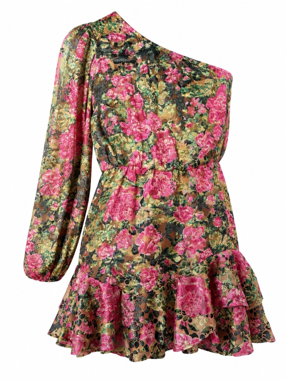 HEMANT & NANDITA | Kilim One Shoulder Dress